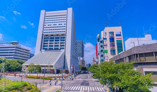 Fototapeta 中野駅北口の風景 東京-中野 2024年9月