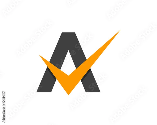 Obraz Litera A Sprawdź element projektu Logo
