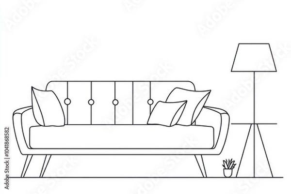 Fototapeta Create a visually appealing yet simple infographic using black line drawings with no color on a white background