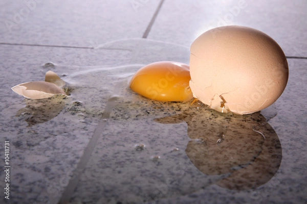 Obraz gefallenes Ei