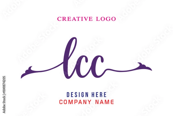 Fototapeta LCC  lettering logo is simple, easy to understand and authoritative
