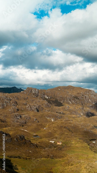 Obraz landscape with mountains and sky