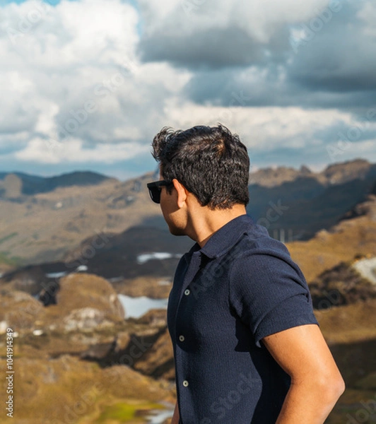 Obraz hiker in mountains
