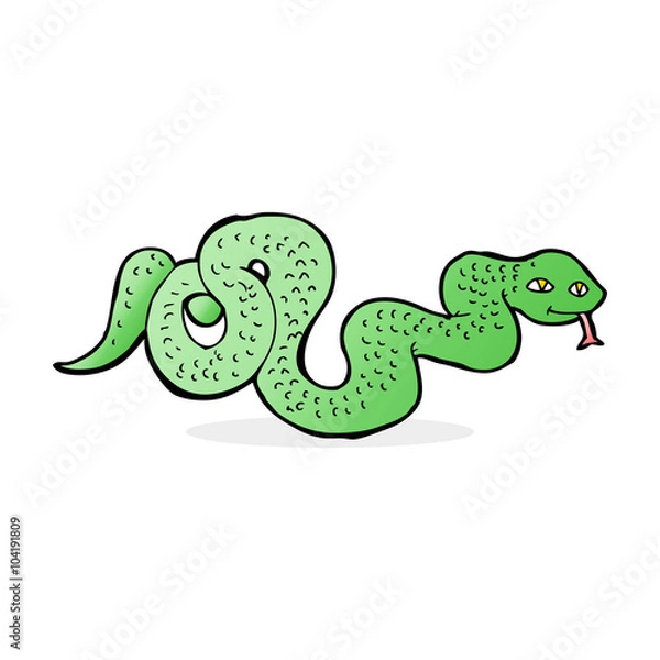 Obraz cartoon snake