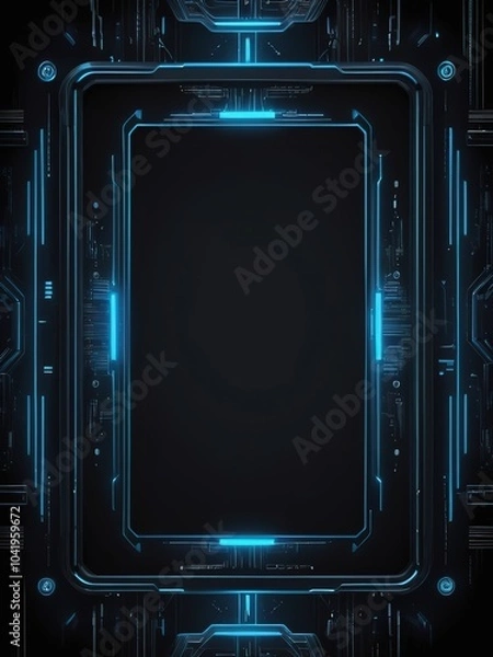 Obraz techno frame border