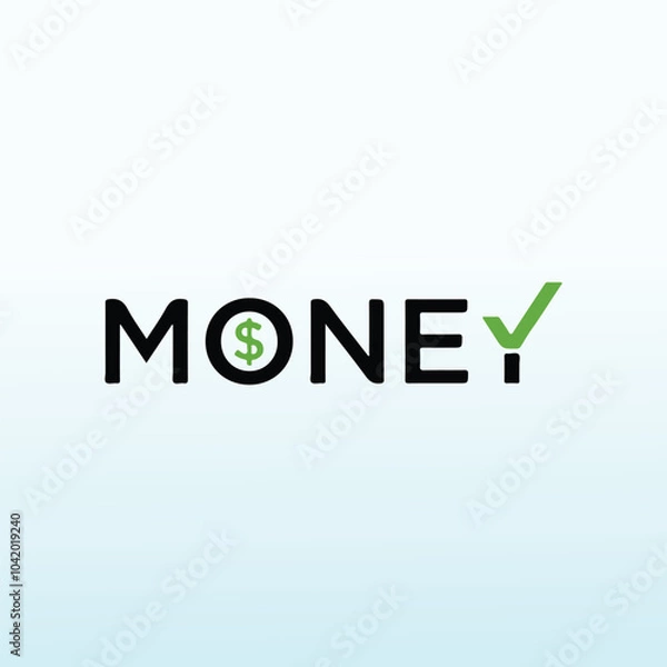 Obraz powerful stylish modern logo brand for wealth builders