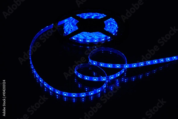 Fototapeta Blue led strip