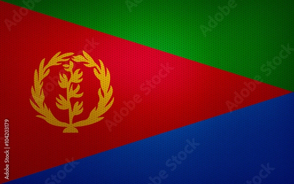 Obraz Closeup of Eritrea flag