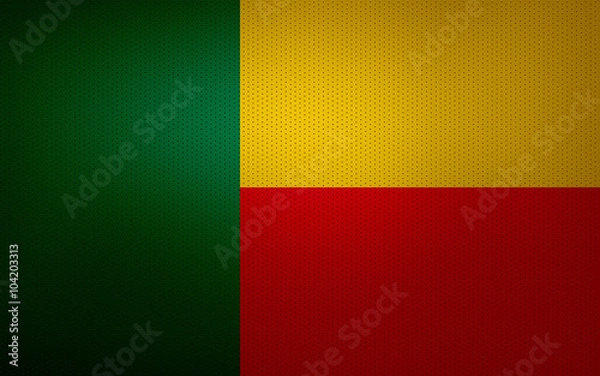 Obraz Closeup of Benin flag