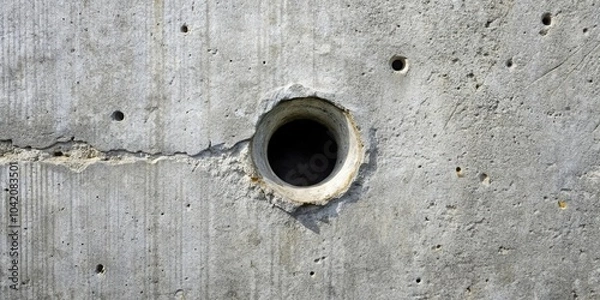 Obraz Concrete wall drilling preparation for core drilling