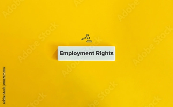 Fototapeta Employment Rights Banner and Concept Image.