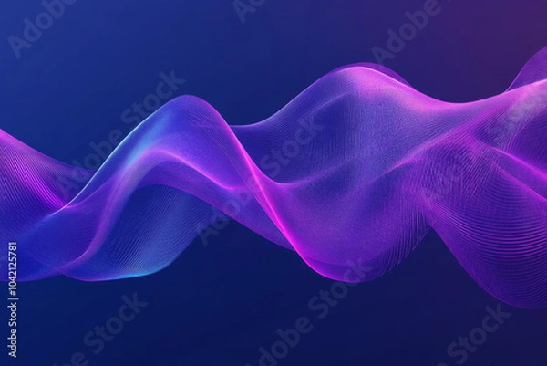Obraz colorful abstract wave design gradient background.