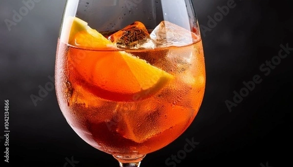 Fototapeta glass of cola with ice