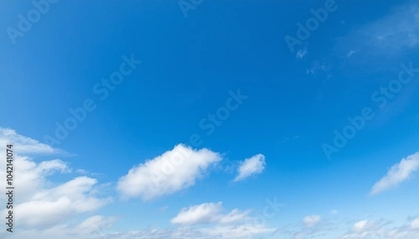 Fototapeta 맑고 푸른 하늘에 떠있는 구름들