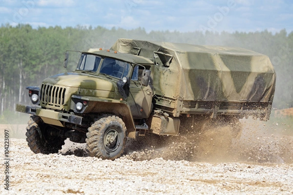 Fototapeta Military truck