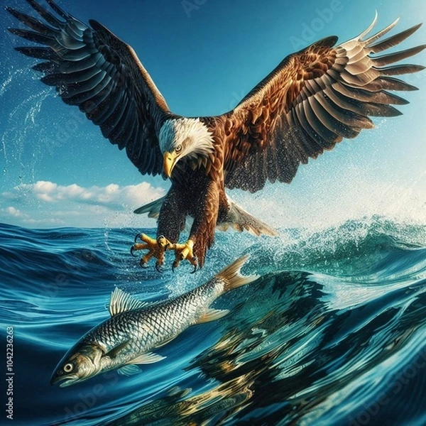Fototapeta eagle in flight