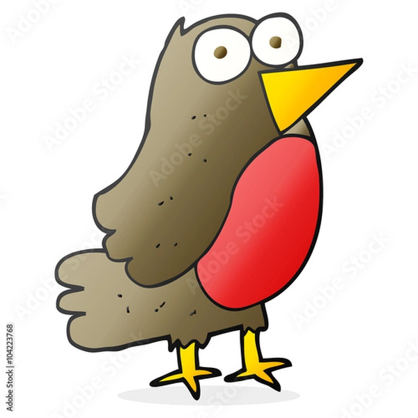 Obraz cartoon robin