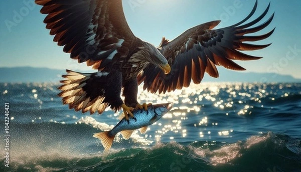 Fototapeta eagle in the sky