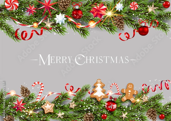 Obraz Shine holiday decor background