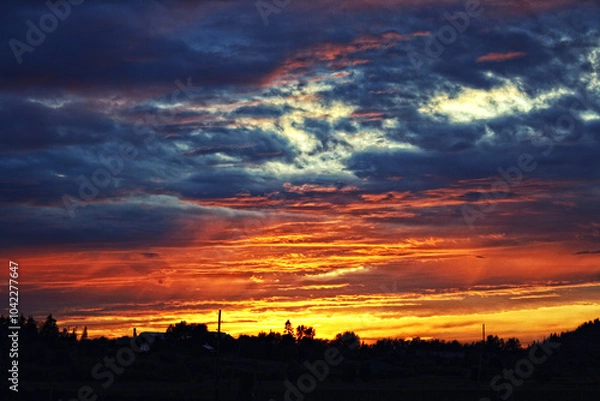 Obraz sunset in the sky