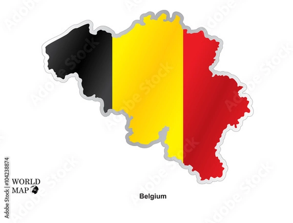 Obraz Map Belgium.