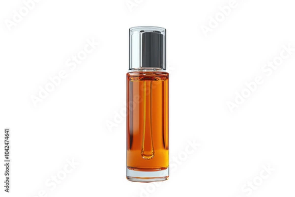 Fototapeta Orange roll-on bottle isolated on transparent background, png file, no background png file