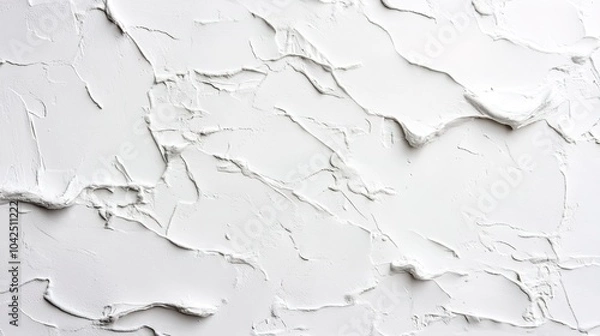 Fototapeta Textured White Surface with Abstract Patterns