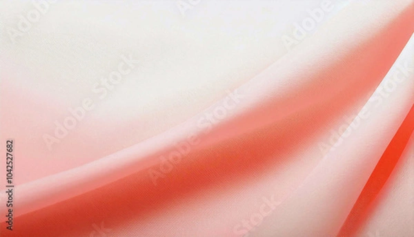 Obraz Soft Peach Fabric Drape: Elegant, subtle texture and color.  A calming, delicate visual experience. Perfect for backgrounds.
