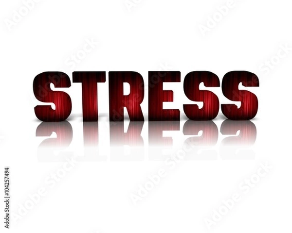 Obraz stress 3d wort