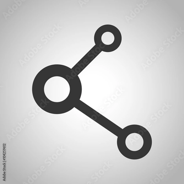Fototapeta social network icon