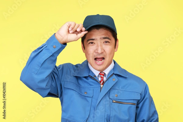 Obraz 笑顔の作業員