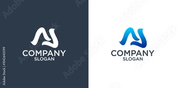 Fototapeta letter m abstract monogram logo design vector