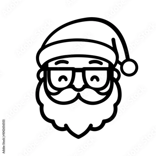 Obraz Santa Claus vector icon