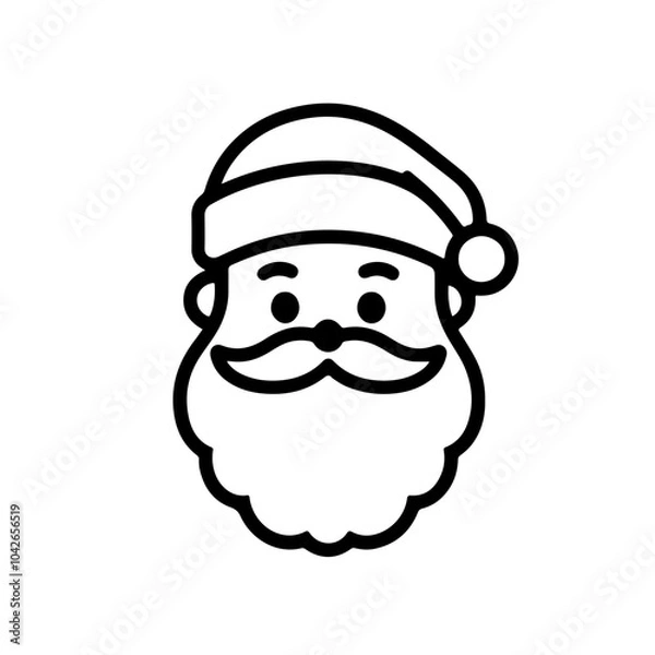 Obraz Santa Claus vector icon