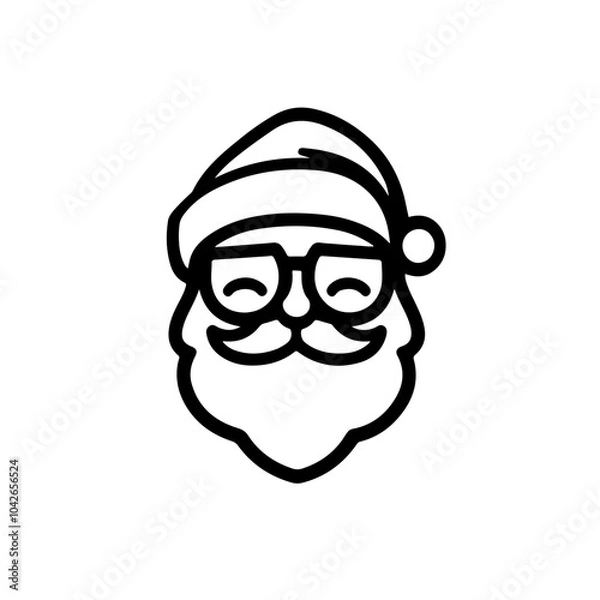Obraz Santa Claus vector icon