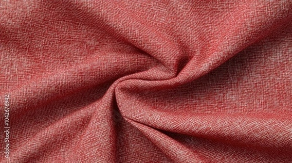 Fototapeta Soft Crimson Fabric Texture with Subtle Pattern