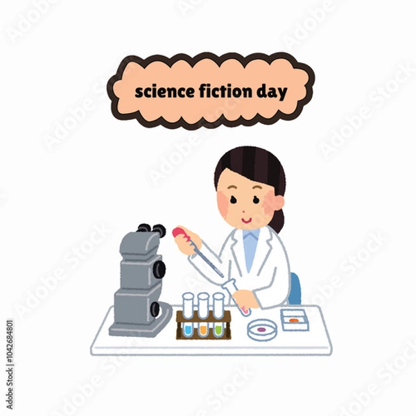 Obraz  Happy science fiction day 