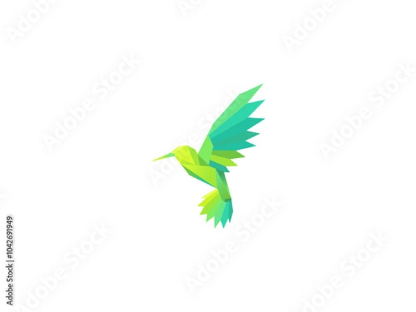 Obraz polygon bird design.eps