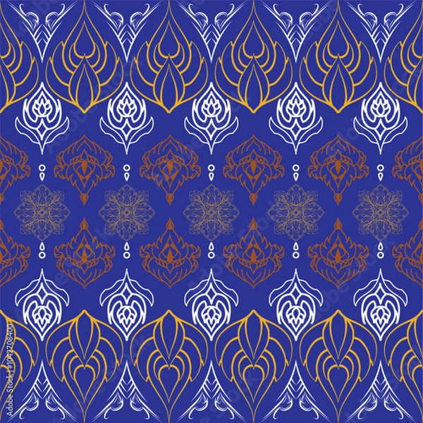 Fototapeta seamless pattern with ornament