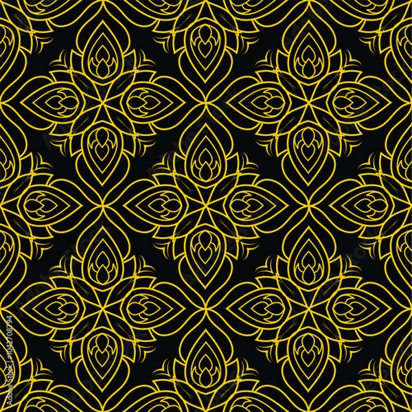 Fototapeta seamless pattern with elements
