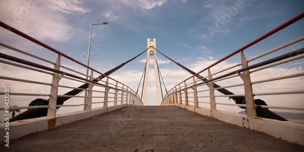 Obraz White bridge in summer