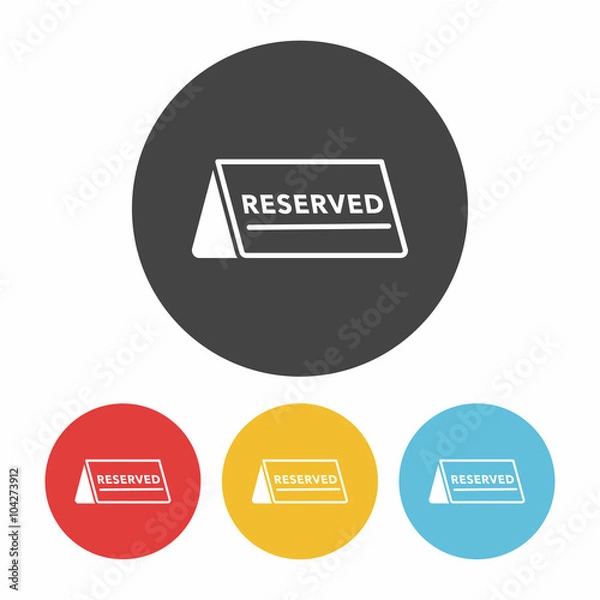 Fototapeta reserved icon