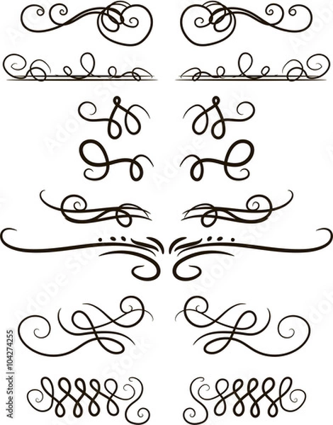 Obraz Set of vector ornaments