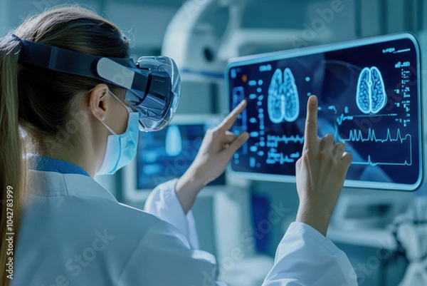 Obraz Virtual reality in medical imaging analysis work