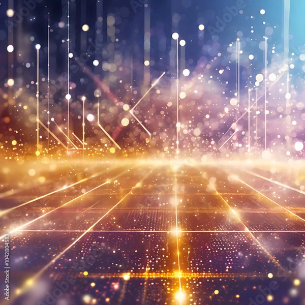 Fototapeta Abstract network technology design 