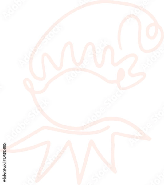 Fototapeta Christmas Icon Dooddle