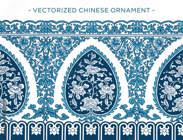 Obraz Vecorized Chinese ornament