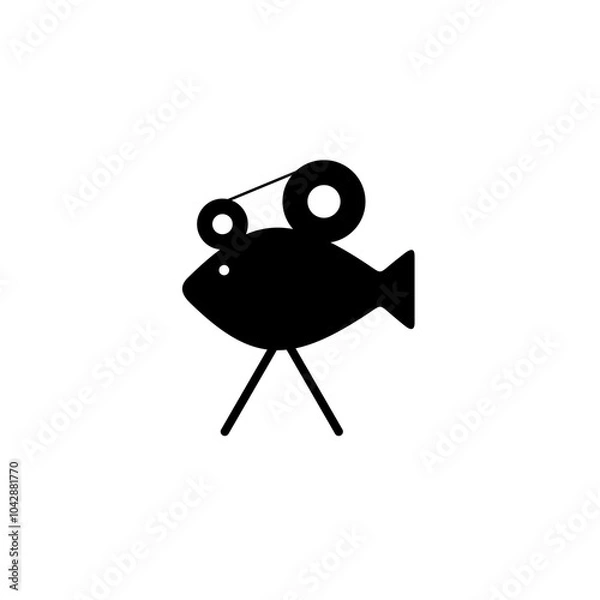 Fototapeta fish camera vector images