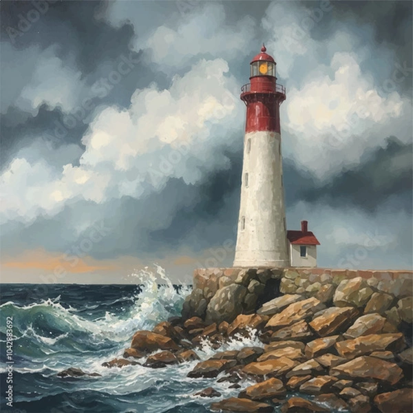 Obraz lighthouse on the coast of state