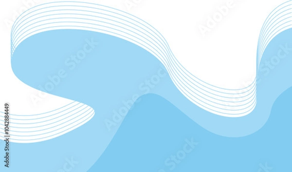 Fototapeta blue wave background